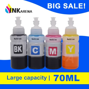

INKARENA 70ml X 4 Printer Dye Ink Refill Kit For Epson Expression ET-2550 ET-2600 ET-2650 ET-3600 EcoTank Ciss Ink Tank System