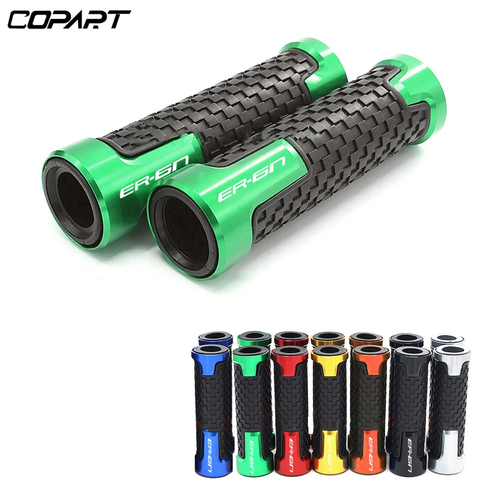 

For KAWASAKI ER6N ER-6N ER6F ER 6N ER-6F All Years Motorcycle Accessories 7/8 "22mm Handlebar Hand Grips End Grip Cover