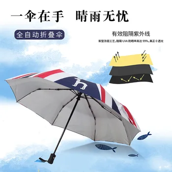 

Shenzhen Manufacturers Customizable Three-section Folding Durable Fully Automatic Sun-resistant Ultraviolet ray High-End Trend U