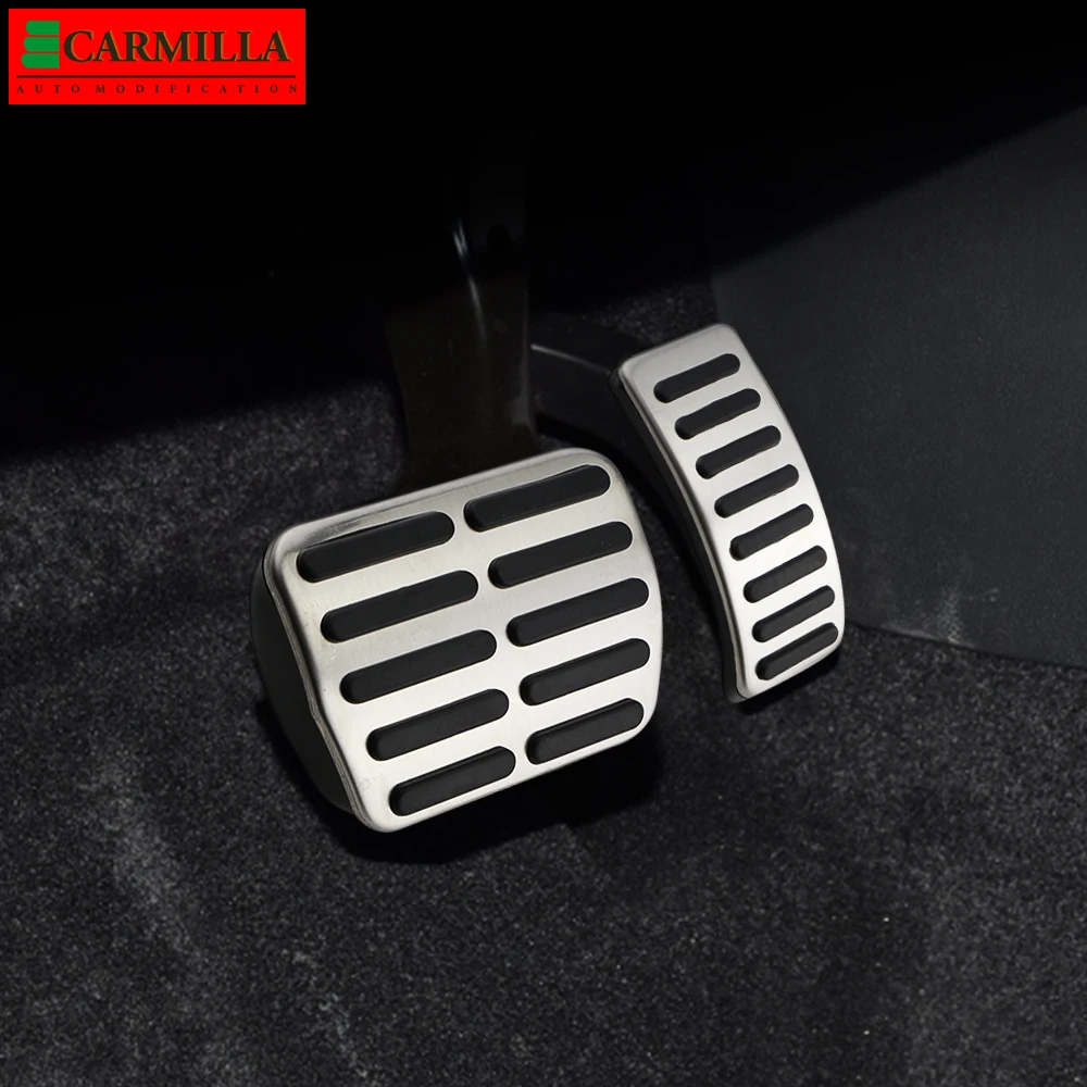 Car Pedals Stainless Steel Dead Pedal Pad Foot Rest Volkswagen Audi Seat