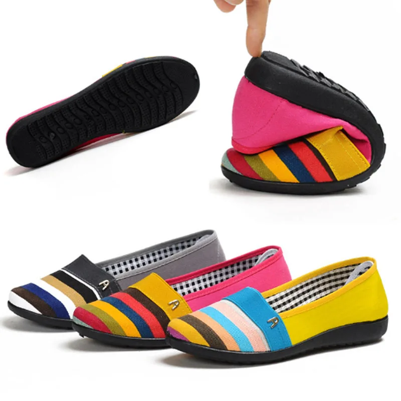 Women's casual shoes women's flat shoes women's fishermen's shoes women's canvas shoes comfortable and breathable cloth shoes