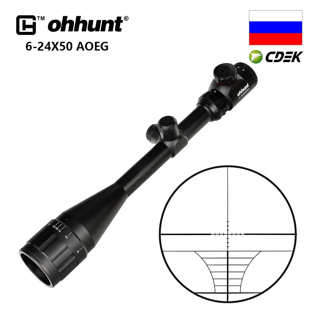 Ohhunt 4X32 3-9X40 4-16X40 6-24X50 винтовка Сфера провода охотничий прицел 1 дюймов оптический прицел тактический прицелы для стрельбы