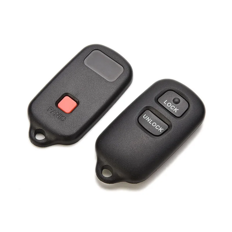 1PCS Black Plastic 2+ 1Button Keyless Replacement Fob Case For Toyota Tundra Remote Key Shell Holder Cover