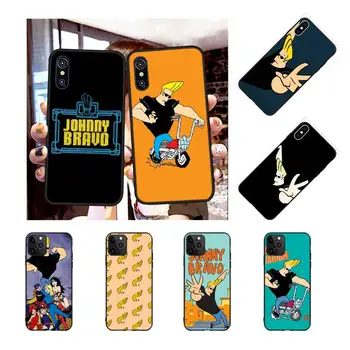 

NBDRUICAI cartoon Johnny Bravo Phone Case Cover for iPhone 11 pro XS MAX 8 7 6 6S Plus X 5S SE XR case
