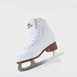 Winter Adult  Professional Thermal Warm Thicken Ice Figure Skating Shoes With Ice Blade  Comfortable for Beginner Training