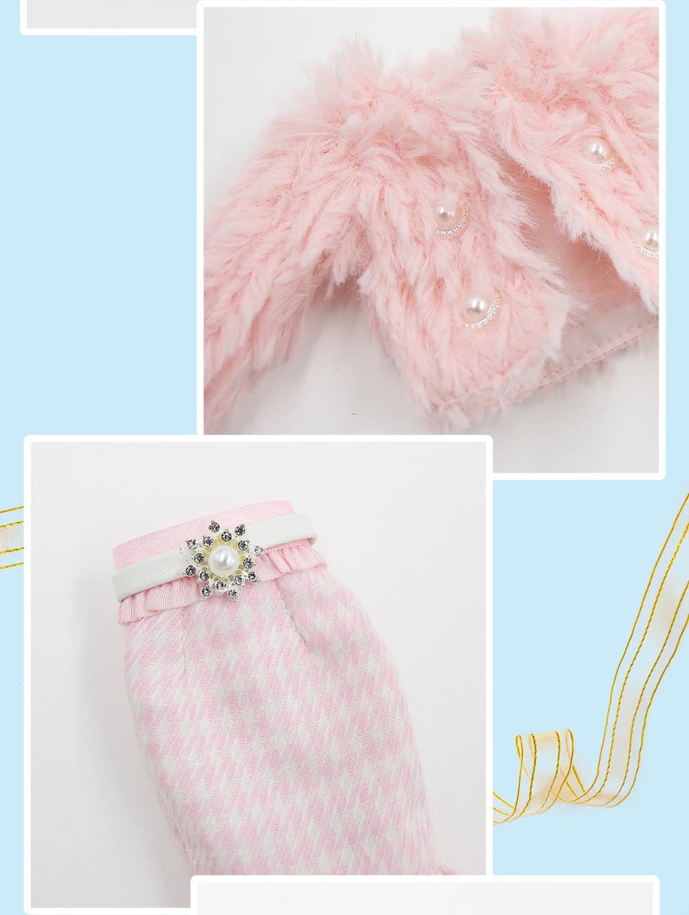 Neo Blythe Doll Pink Banquet Dress with Coat, Hat & Bag 5