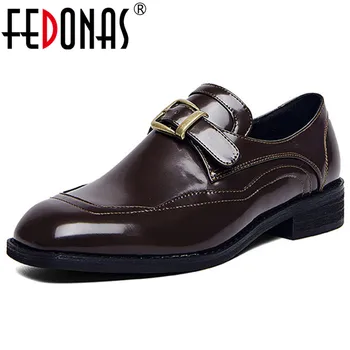 

FEDONAS Classic Female Loafers Office Party Basic Shoes Woman Low Heels Women Shallow Pumps Comfortable Euro Style New Shoes