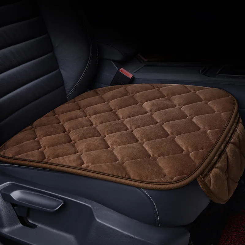 

Autumn & Winter Automobile Seat Cushion Plush Warm Three-piece Set Non-Backrest Fox Corolla Lavida Dynamic Automobile Seat Cushi