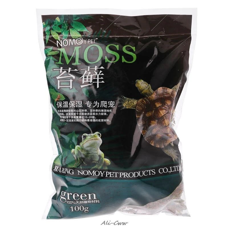 

100g Natural Terrarium Moss Reptile Turtle Moss Substrate Habitat Decoration Terrarium Moss reptile decor decoration reptile