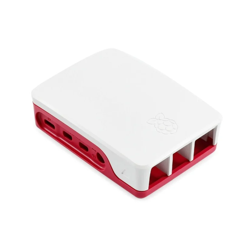Официальный чехол Raspberry Pi 4 model B из АБС пластика красного и белого цветов