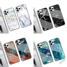 

Marbled glass case mobile phone case for huawei mate 30 40 pro plus