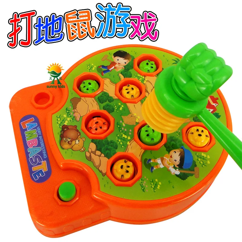 Children cannot beat gophers Large electric music hitting Children's parent-child percussion toys 0.46 | Игрушки и хобби