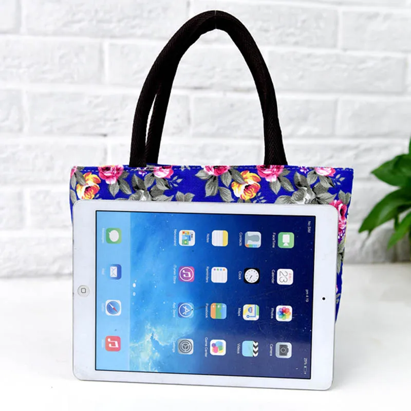 Simple Fashion Women Messenger Bags Canvas Flowers Printed Zipped Girls Handbag Ladies Shoulder Bag Big Capacity Best Sale