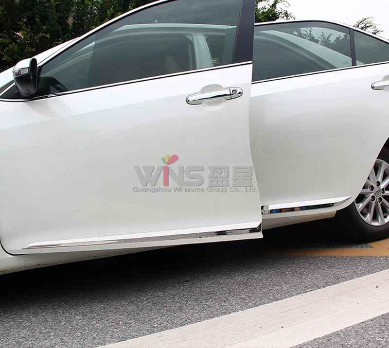 Для Toyota Camry XV50 2012 2013 автомобиля металлические полосы для маскировки швов кузова отделка автомобильный стиль аксессуары для ванной комнаты Chrome