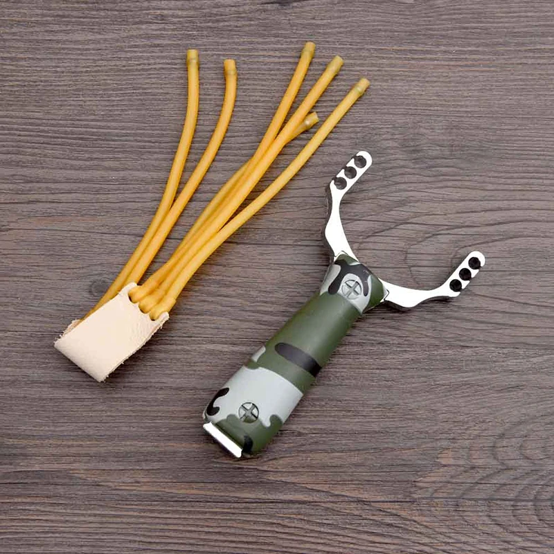 

Professional Slingshot Sling Shot Aluminum Alloy Catapult Sling Camouflage Bow Un-hurtable Outdoor Game Playing Tools