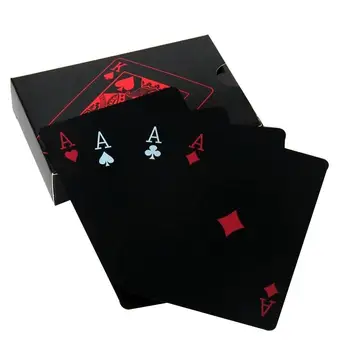 

Creative PVC Poker Waterproof Table Game Playing Cards Set Trend 54pcs Deck Poker Classic Magic Trick Tool Party Favor Magic Box