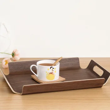

Luxury Desk Table in Bed Bread Wooden Tray Wood Fruit Breakfast Food Cake Coffee Tea Serving Tray