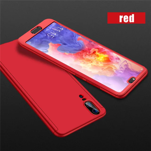 360 Полное покрытие стеклянный чехол для телефона Xiaomi Redmi Note 8 6 6A 5 5A 7 7A K20 9T CC9E CC9 A3 GO Lite Pro Plus защитная задняя крышка - Цвет: Red
