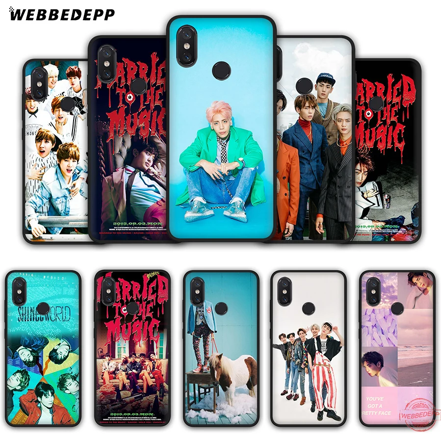WEBBEDEPP SHINee KPOP Boy мягкий чехол для Xiaomi Mi A3 9 9T 10 Lite CC9E Max 3 Redmi 7A K20 Pro K30 X2 | Мобильные