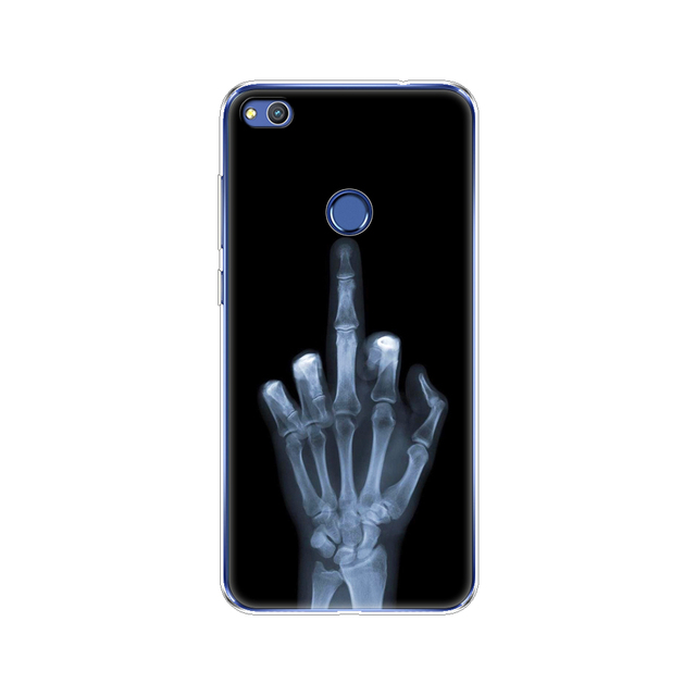 phone case for huawei honor 8 lite soft tpu silicon back cover 360 full for honor 8 liteprotective printing clear coque