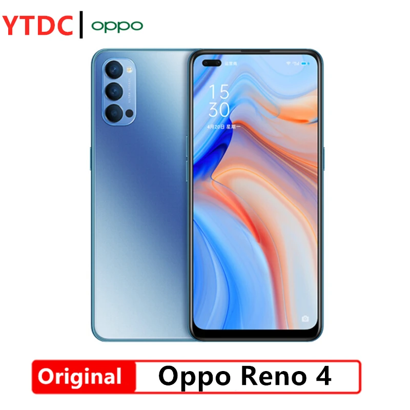 Original Official Oppo Reno 4 5g Smartphone Snapdragon 765g Octa Core 6 4inch 2400 1080p Amoled 4000mah 65w Suppervooc 2 0 48mp Cellphones Aliexpress