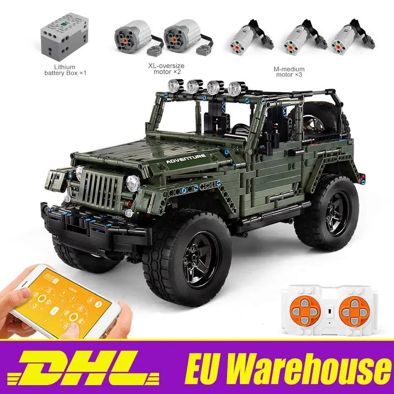 Форма King 13124 MOC 5140 RC Jeeps Wranglers приключение внедорожник подходит для