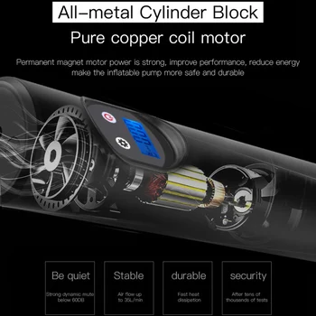 

Air Compressor Portable Mini Inflator Smart Wireless Air Tyre Pump for Bicycle Motorcycle L5 #4