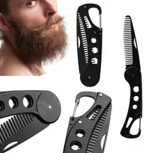 Gentleman Men Beauty Anti static Practical Hair Mustaches Brush Foldable Beard Comb Hairdressing Styling