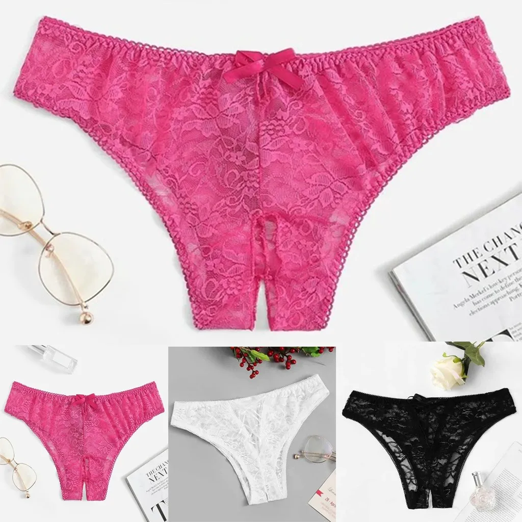 SAGACE Sleepwear Women Floral Lace Sexy Underwear Open Crotchless Erotic Lingerie G-string Low Waist Nightwear | Тематическая