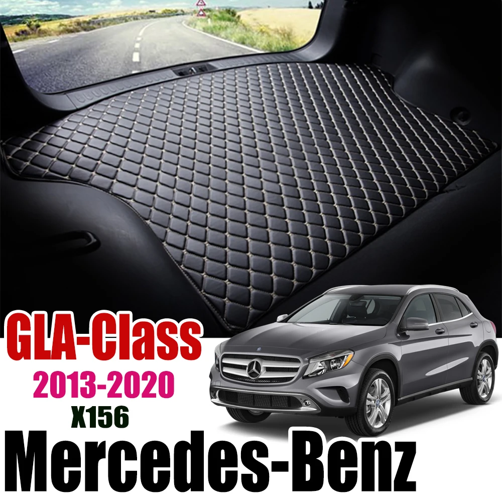 Кожаный коврик для багажника автомобиля ковер хвост Benz X156 грузовые вкладыши Mercedes GLA Class 2013 2020 GLA| |