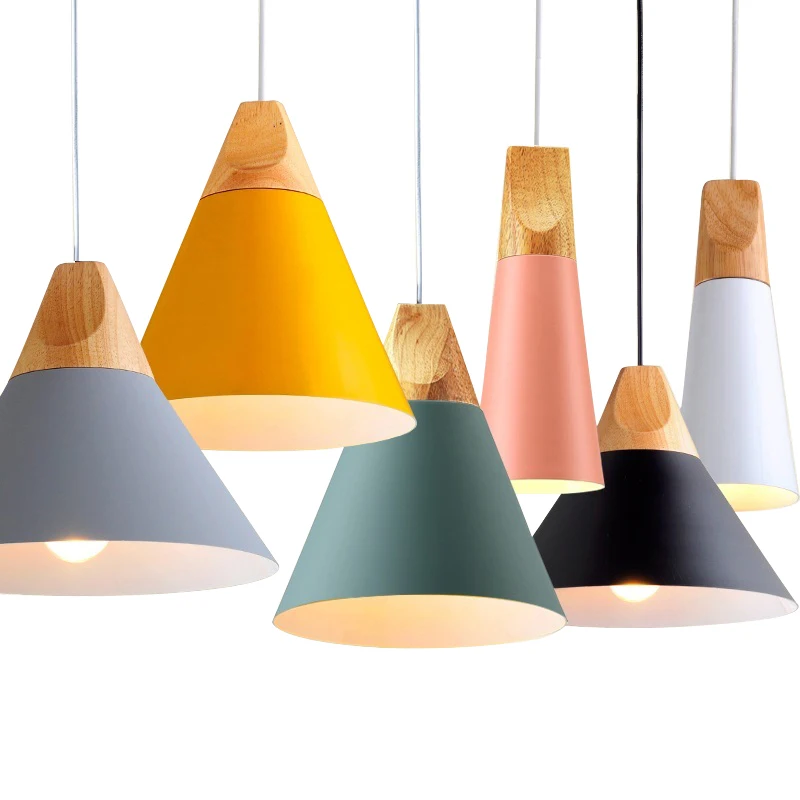  Nordic LED Pendant Lights Dining Room Pendant Lamp Modern Colorful Restaurant Kitchen Coffee Bedroo - 32976131032