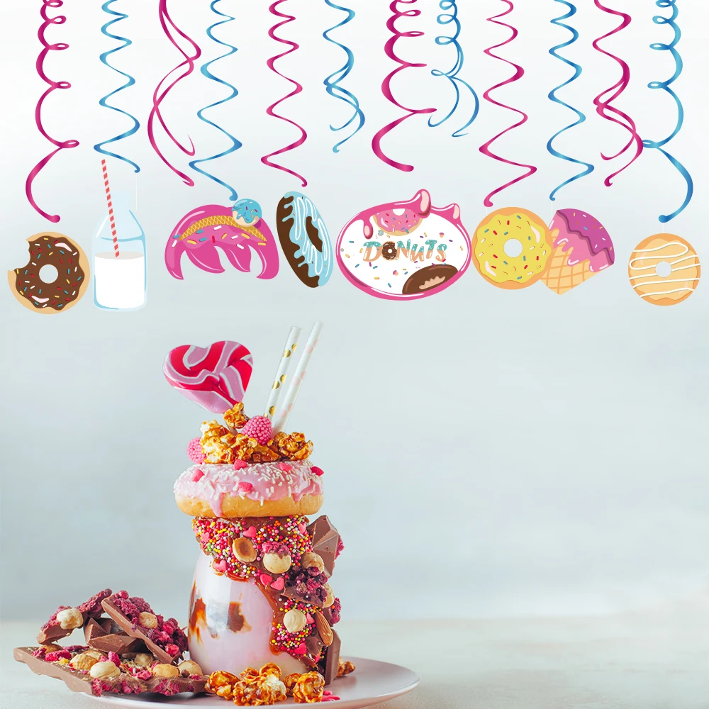 Милые Висячие Пончики из ПВХ висячие украшения для вечеринки в честь рождения