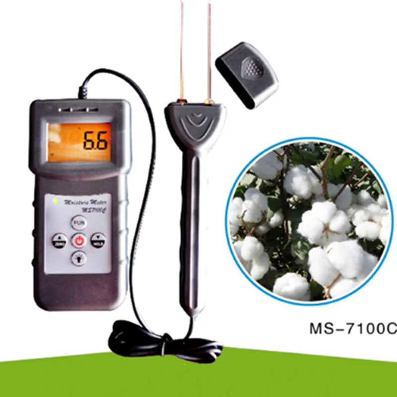 MS7100C Cutton измеритель влажности анализатор Влагомер тестер детектор 5%-80