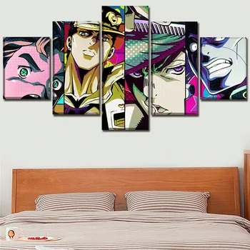 

Wall Artwork Canvas Jojo S Bizarre Home Decor Japan Anime Painting HD Print Modern Posters Nordic Modular Pictures Living Room