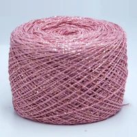 New Arrival 250g Shiny Gold Silver Silk Colorful Space Dye Fancy Metallic Yarn Hand Knitting Thin Crochet Weaving Thread Z3910 1