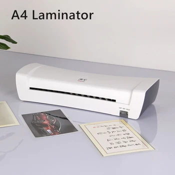 

Professional Hot And Cold Laminator Machine Plastificadora Thermal Office For A4 Document Photo Paper Plastic Film Roll