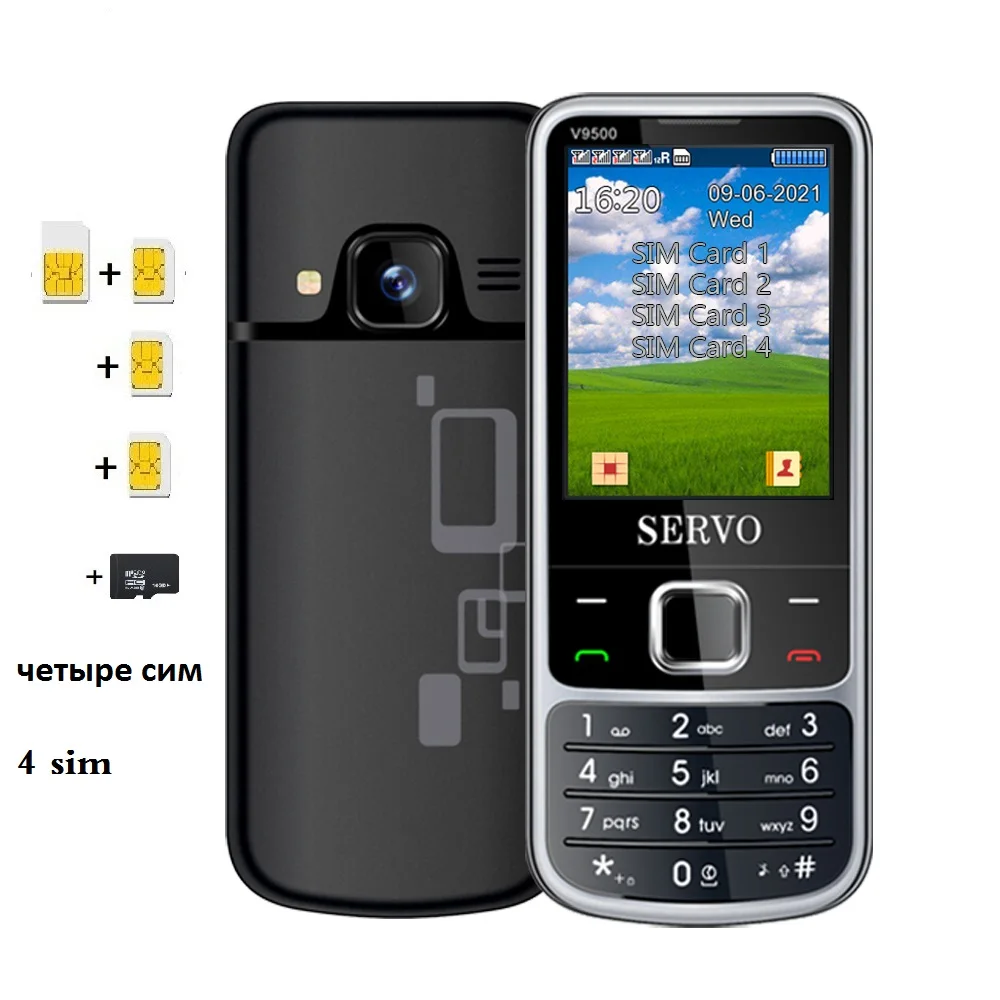 Бар Мобильный телефон 4 Sim Режим ожидания магический голосовой чейнджер