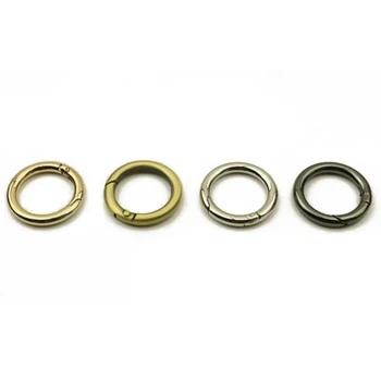 

Spring O Ring Openable Metal Keyring Leather Bag Belt Strap Dog Chain Buckle Snap Clasp Clip Bag Luggage Accessories