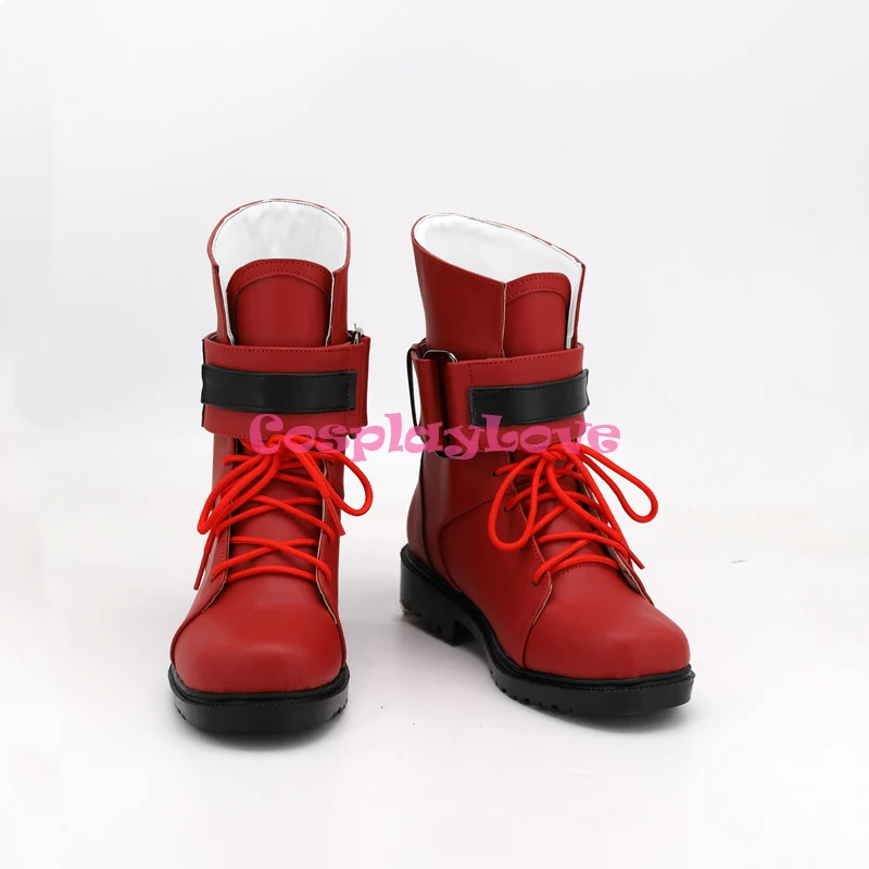 Custom Made Final Fantasy VII Tifa Lockhart Red Shoes Cosplay Leather CosplayLove (1)