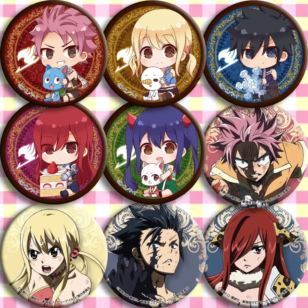 yaponskij anime skazochnyj hvost znachok kospleya multfilm kollekciya sumki znachki dlya ryukzaka knopka brosh dlya odezhdy znachki podarki