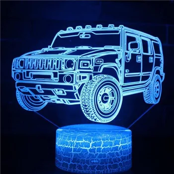 

Crack base 3D Led Lamp Racing Car Formula Ferrari BMW 7 Colors Change Baby Sleep 3d led Light Home Decor Holiday Christmas Gift