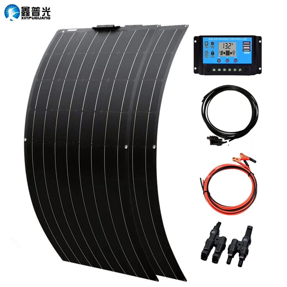 High Efficiency Solar Panel 18V 120W Flexible Monocrystalline Cell Solar Panels Kits Power 240W 360W 600W System 1065*550*3mm