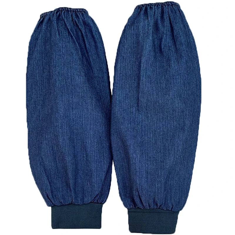 Ice Arm Sleeves Men Women Thickened Work Wear-Resistant Antifouling Canvas Long Welded Denim