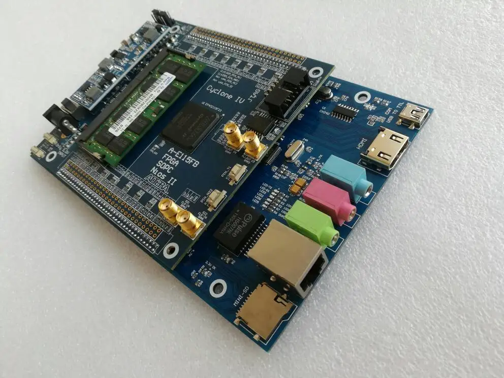 Cyclone IV EP4CE115F23I7N + USB-бластер ddr2 88E1111 RJ45 HDMI SD-карта альтернативная плата fpga макетная