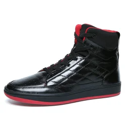 Soulsfeng soft cowhide upper high-top sneakers rubber outsole non-slip basketball shoes