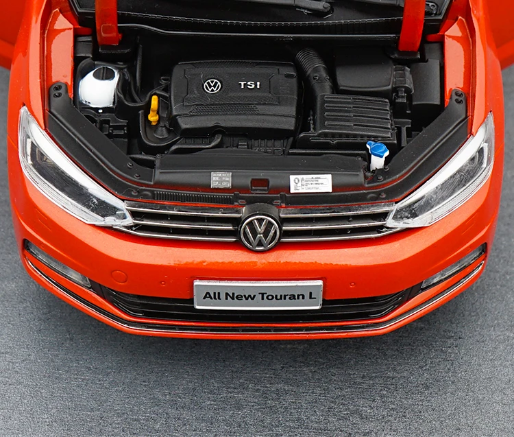 Авторизованный подлинный 1/18 Масштаб Volkswagen все новые Touran L коричневый на Рождество/День рождения подарок, коллекция