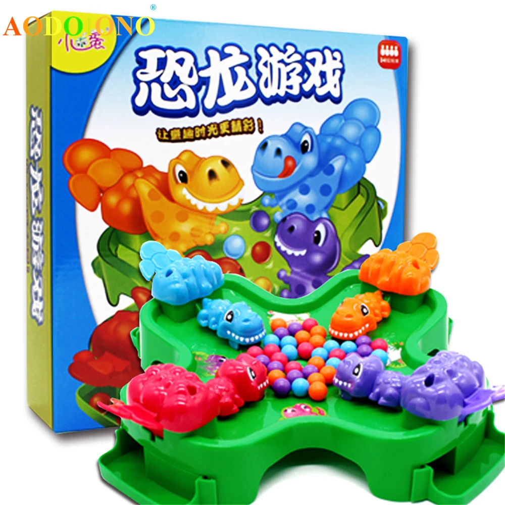 

Dinosaur Grab Beads Desktop Toy for 4 Players Parent Children Interactive Game Funny Table Family Party Play Game Kids Toy Gift