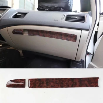 

For Honda Civic 2004-2009 ABS 2PCS Car Dashboard Trim Console Panel Molding Cover Accessories Car Styling