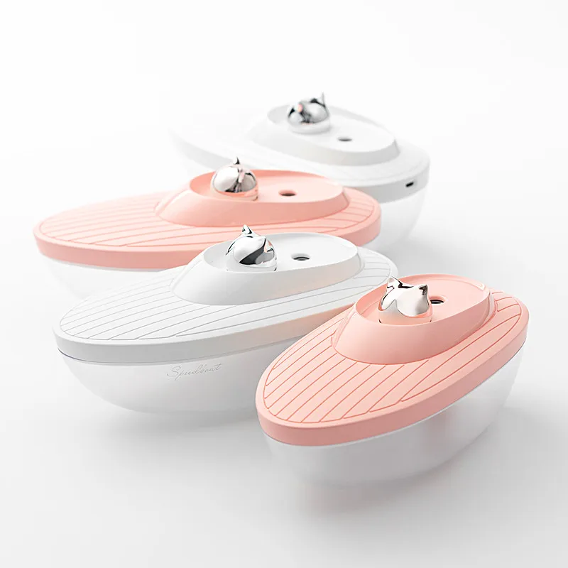 

Home Appliances Ultrasonic Air Humidifier 350ML Cute Essential Oil Diffuser USB Aroma Diffuser Mini Car Humidifier with LED Lamp