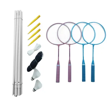 

Outdoor Badminton Racket Portable Funny Toys Badminton Set With Badminton Shuttlecock Balls For Kids Children Badminton Kits 528
